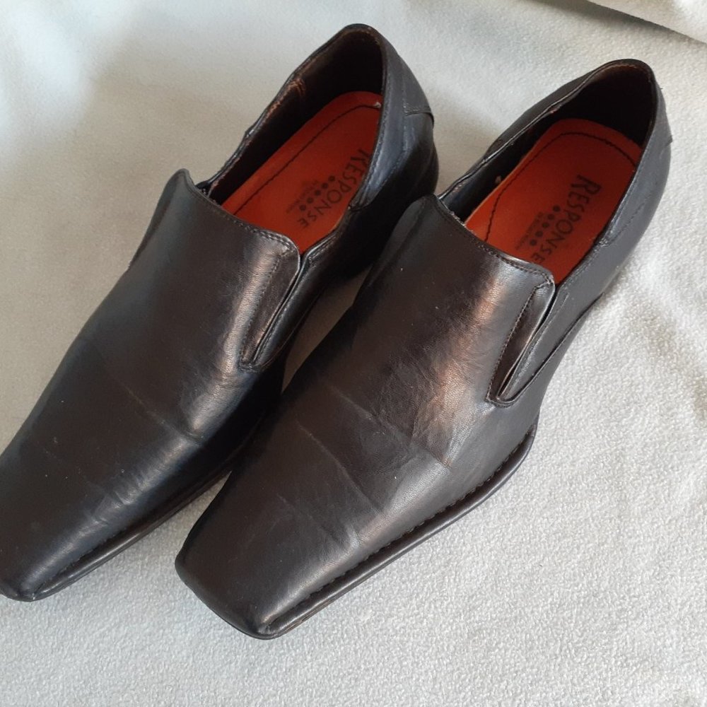 Response by Robert Wayne Rome Loafer size 11 Black Leather Square Toe